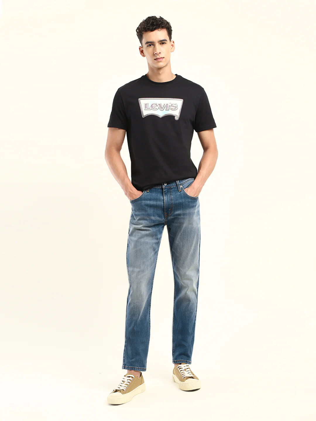 Men's 512 Blue Slim Tapered Fit Mid Rise Jeans - Image 2