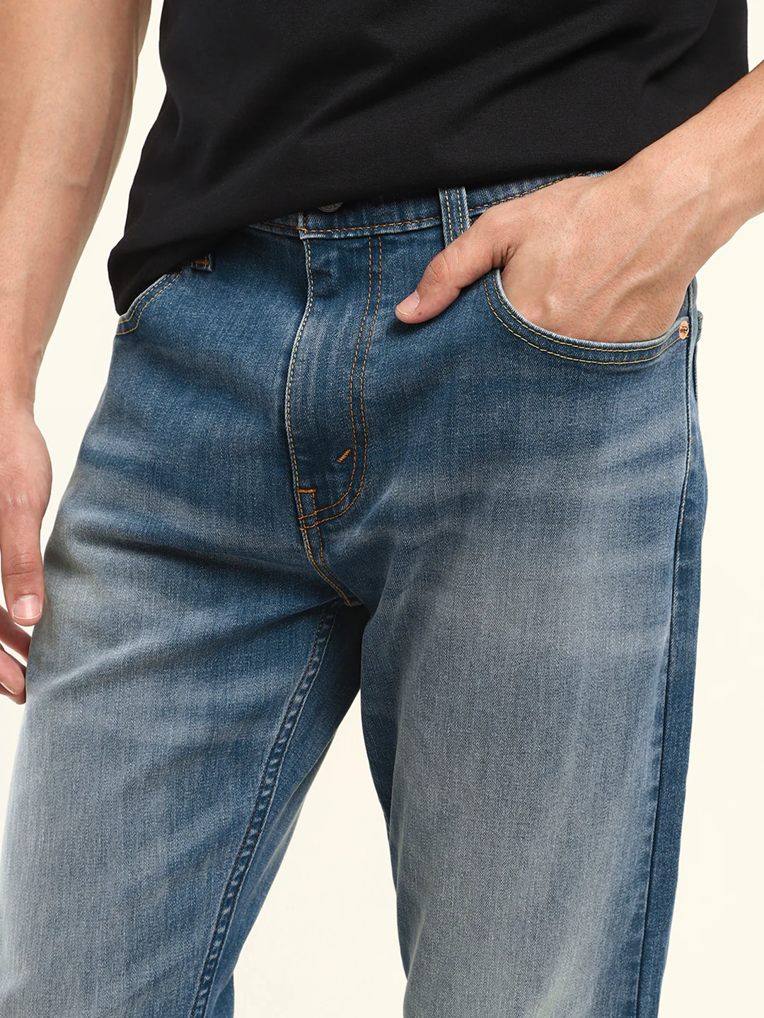 Men's 512 Blue Slim Tapered Fit Mid Rise Jeans - Image 5