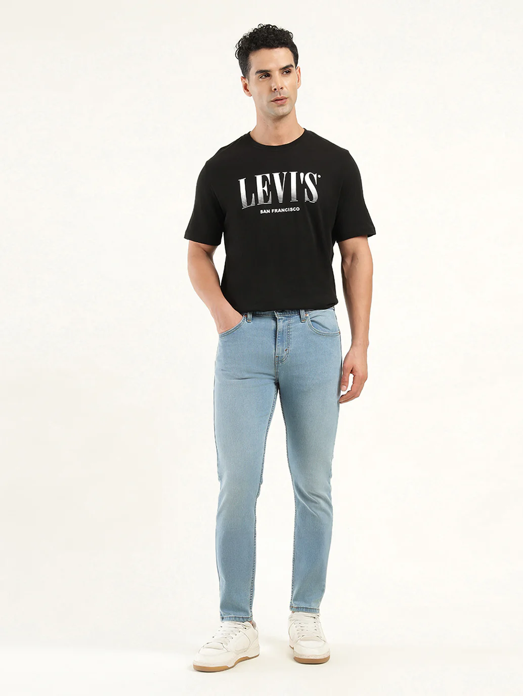 Men's 512 Blue Slim Tapered Fit Mid Rise Jeans - Image 2