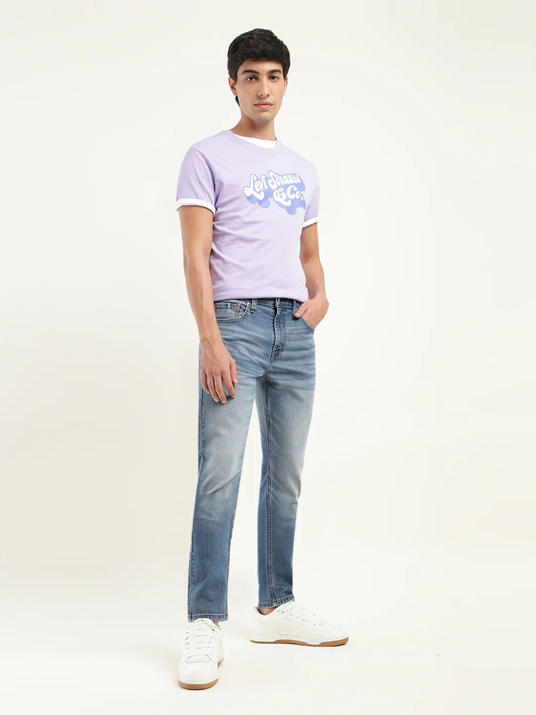 Men's 512 Blue Slim Tapered Fit Mid Rise Jeans - Image 2
