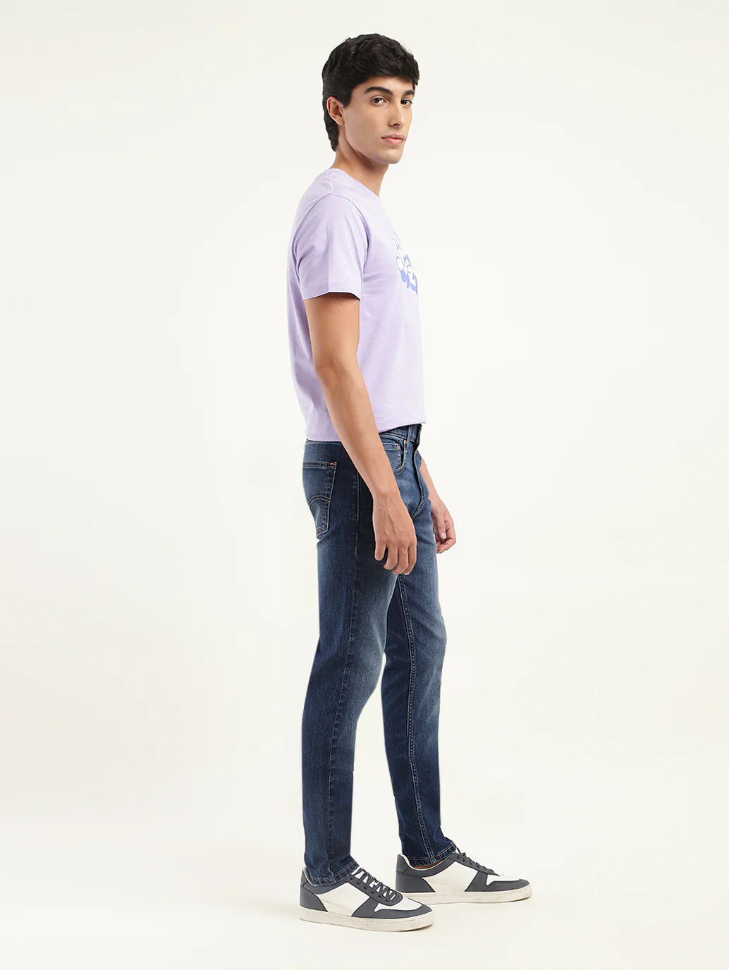 Men's 512 Blue Slim Tapered Fit Mid Rise Jeans - Image 6