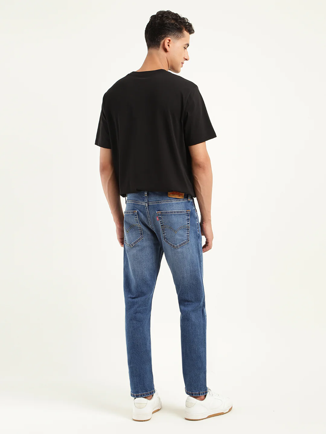 Men's 512 Blue Slim Tapered Fit Mid Rise Jeans - Image 3