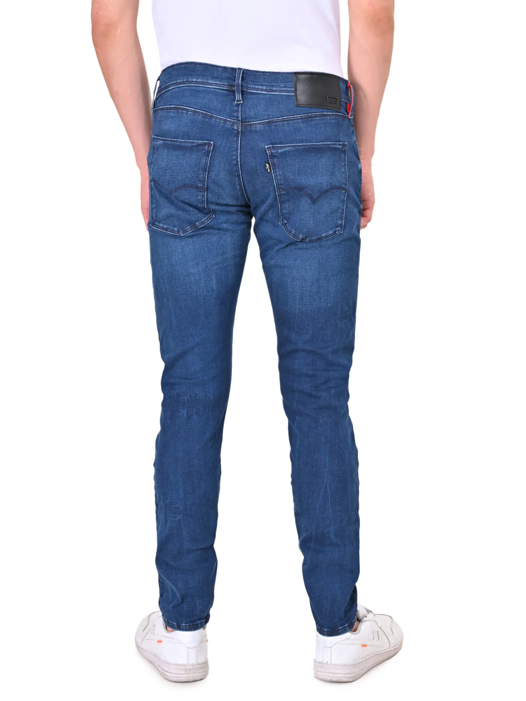 Men's Redloop 512 Blue Slim Tapered Fit Mid Rise Jeans - Image 7