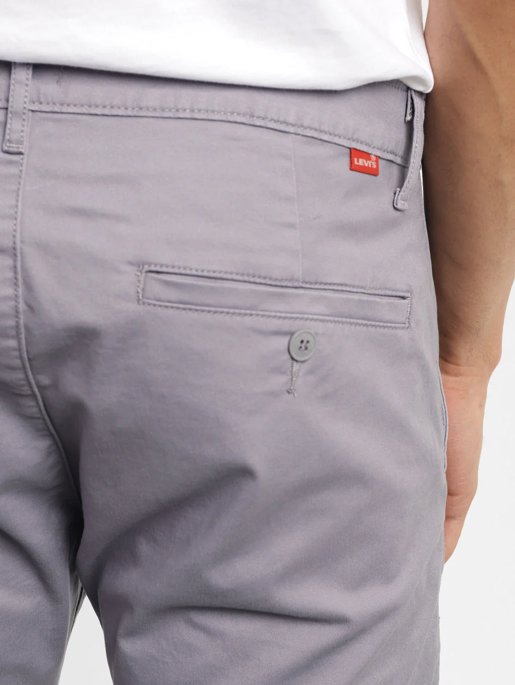 Men's 512 Grey Slim Tapered Fit Chinos - Image 6