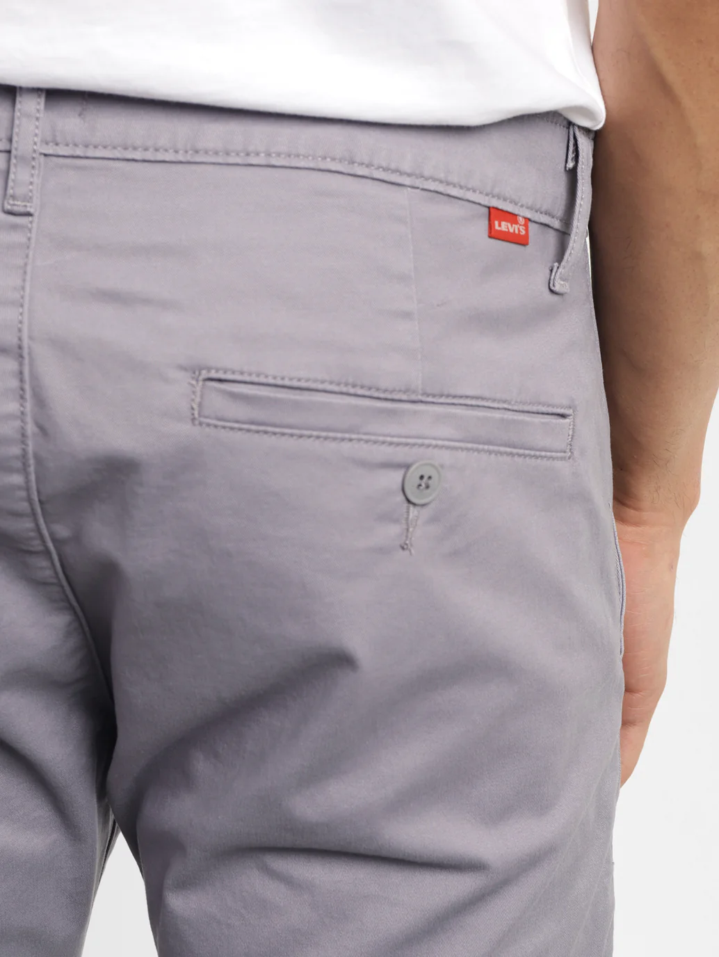 Men's 512 Grey Slim Tapered Fit Chinos - Image 9