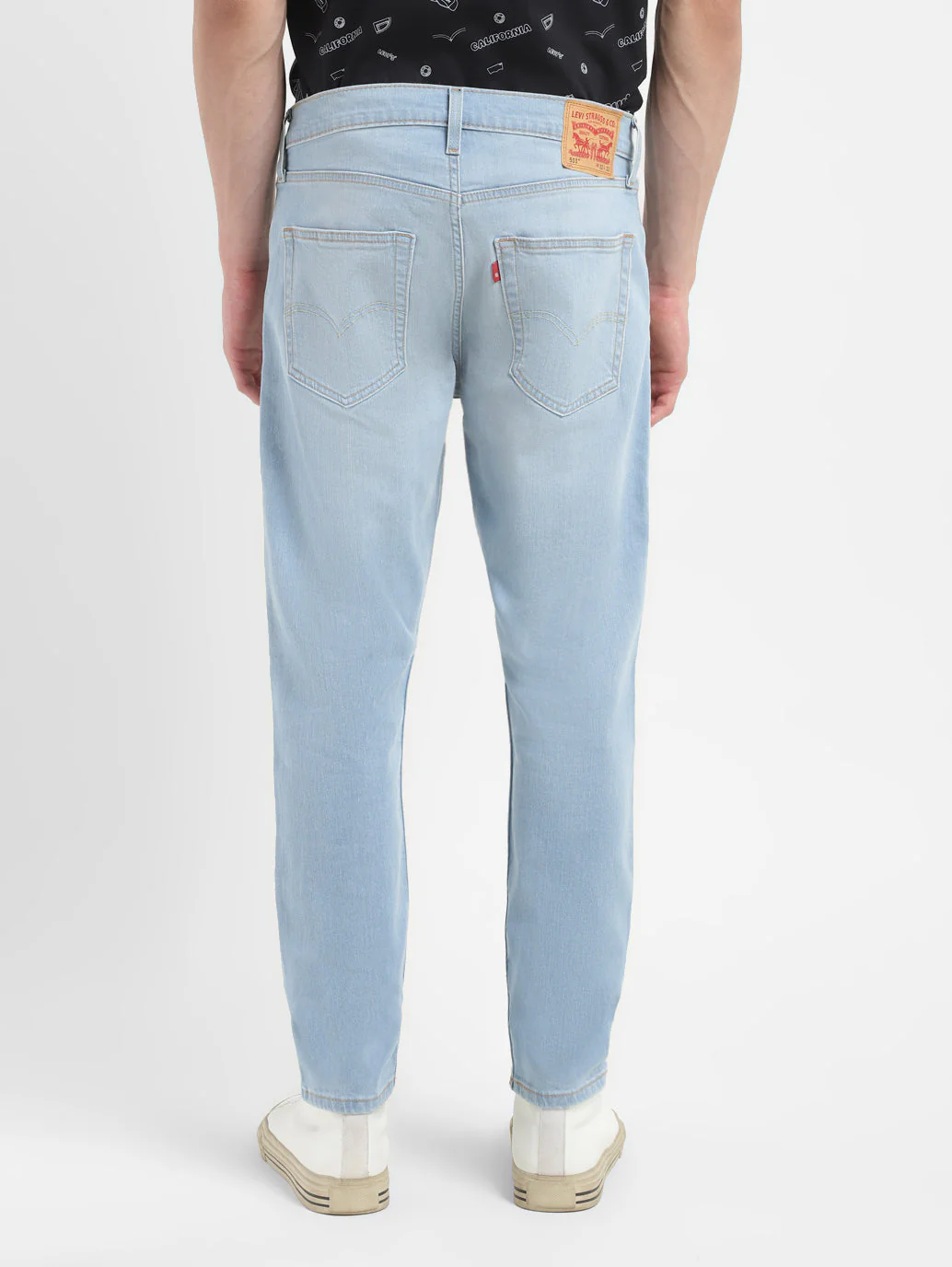 Men's 512 Blue Slim Tapered Fit Mid Rise Jeans - Image 3