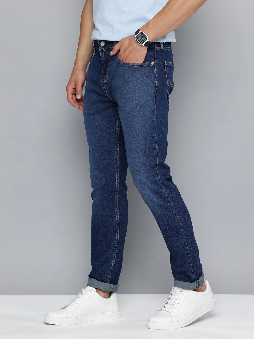 Men's 512 Blue Slim Tapered Fit Mid Rise Jeans - Image 2