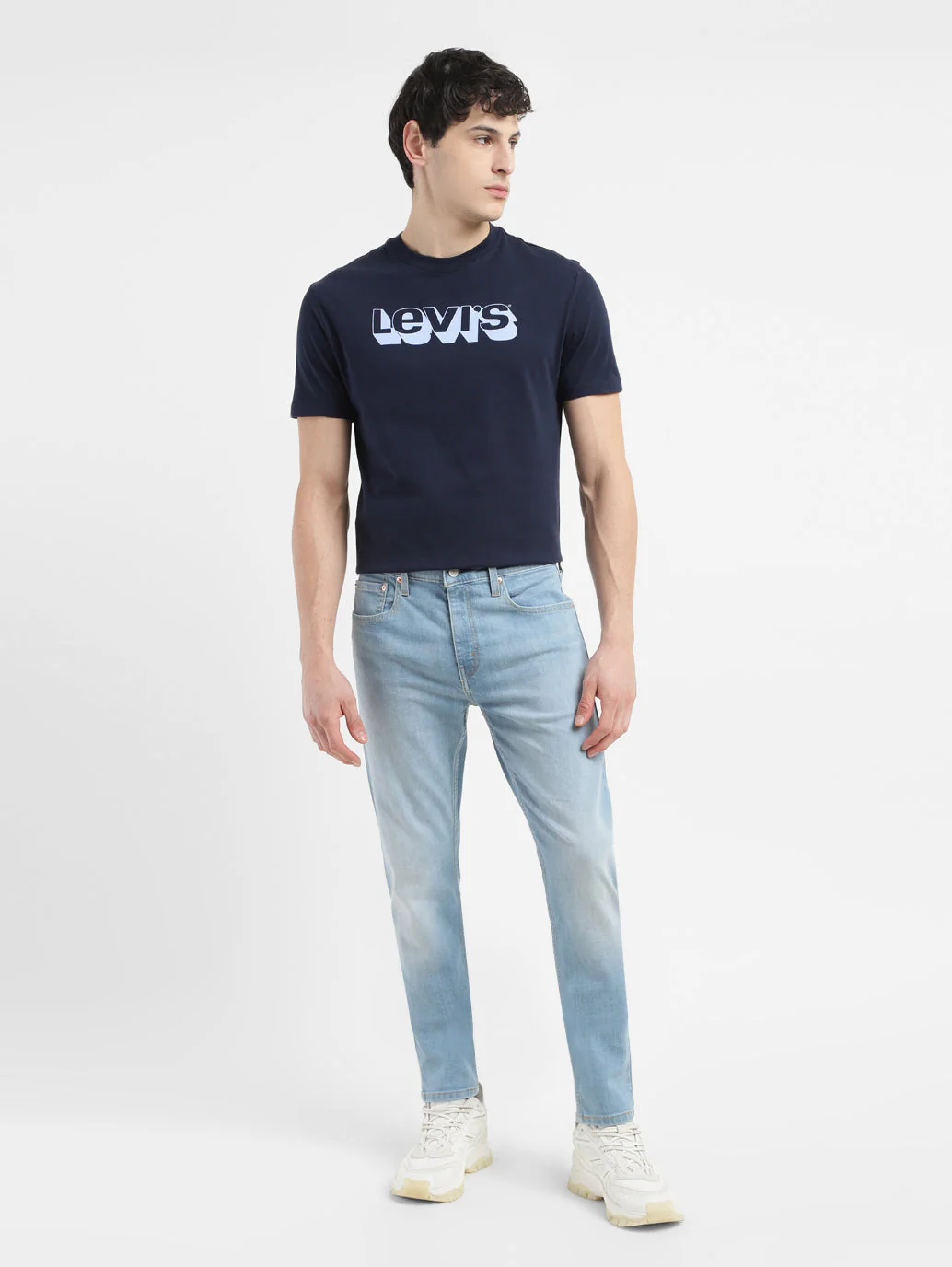 Men's 512 Blue Slim Tapered Fit Mid Rise Jeans - Image 8