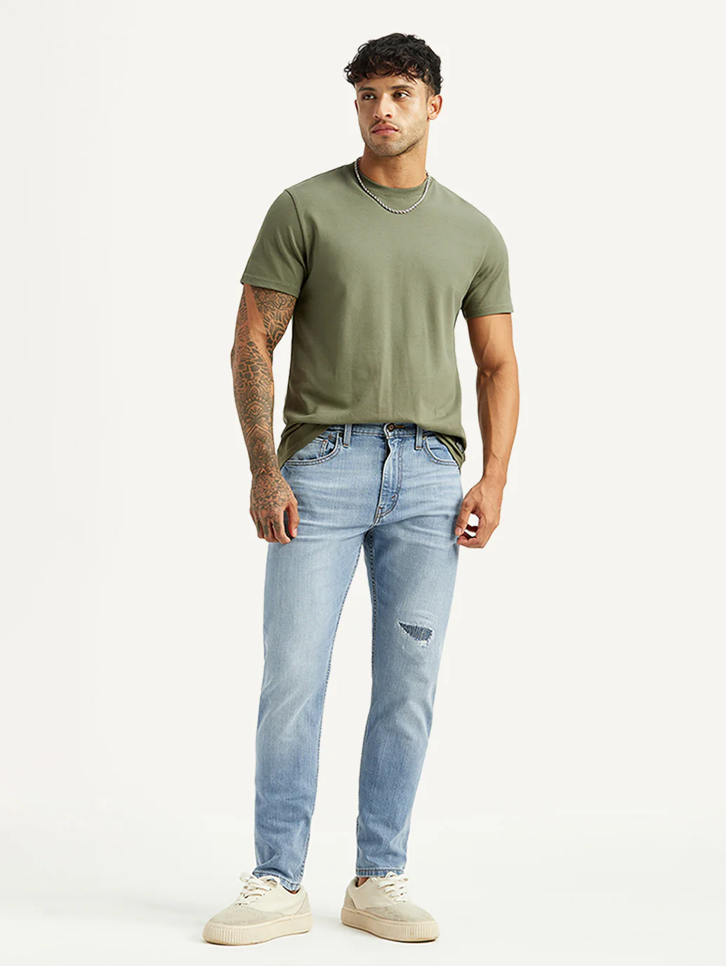 Men's 512 Light Blue Slim Tapered Fit Mid Rise Jeans - Image 7