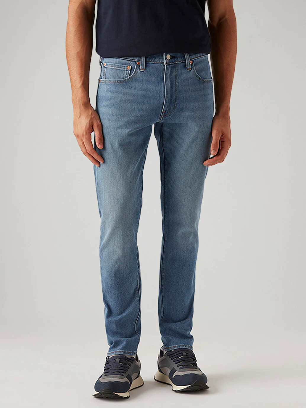 Men's 512 Light Blue Slim Tapered Fit Hyper Stretch Jeans - Image 2