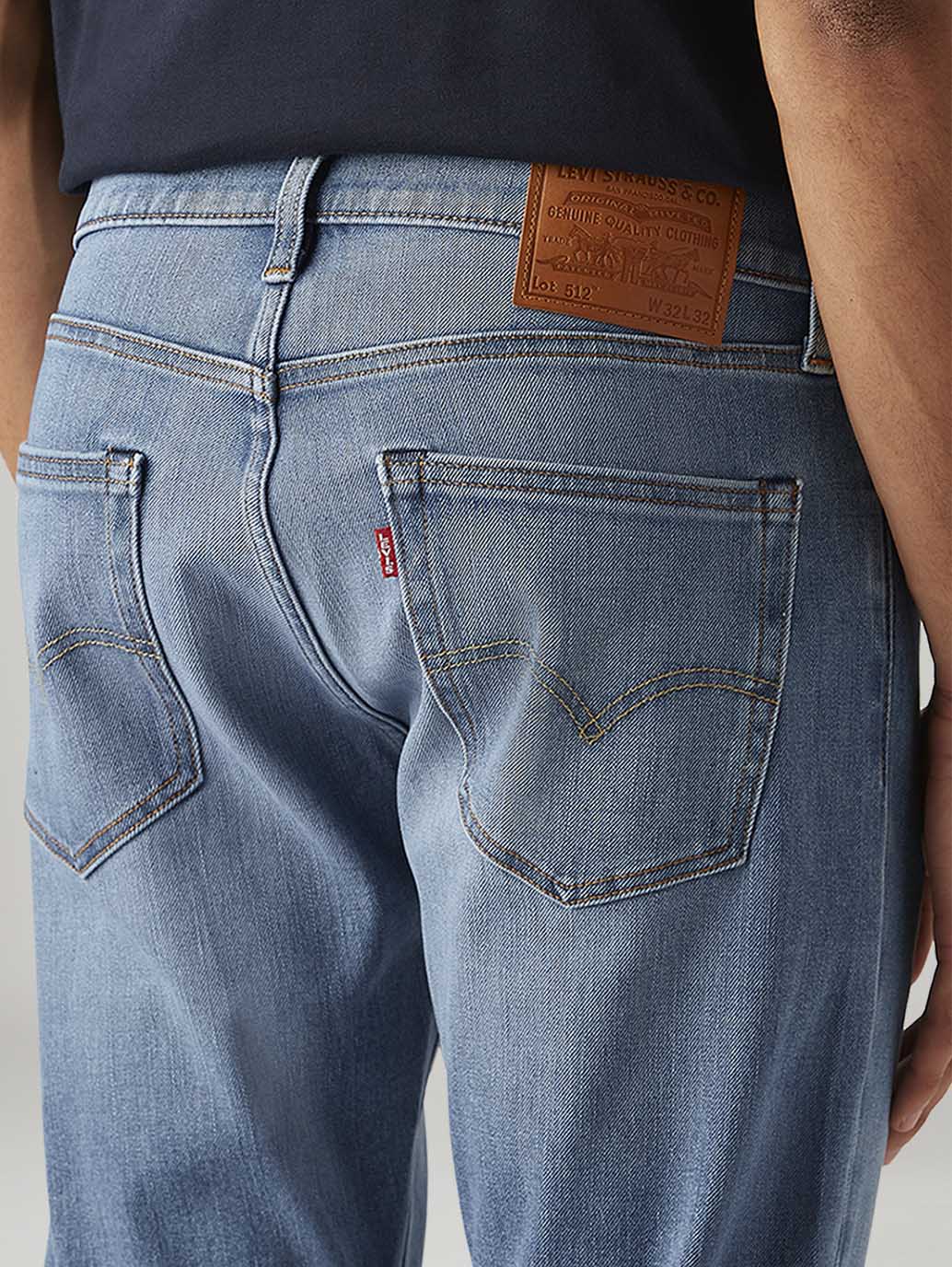 Men's 512 Light Blue Slim Tapered Fit Hyper Stretch Jeans - Image 7