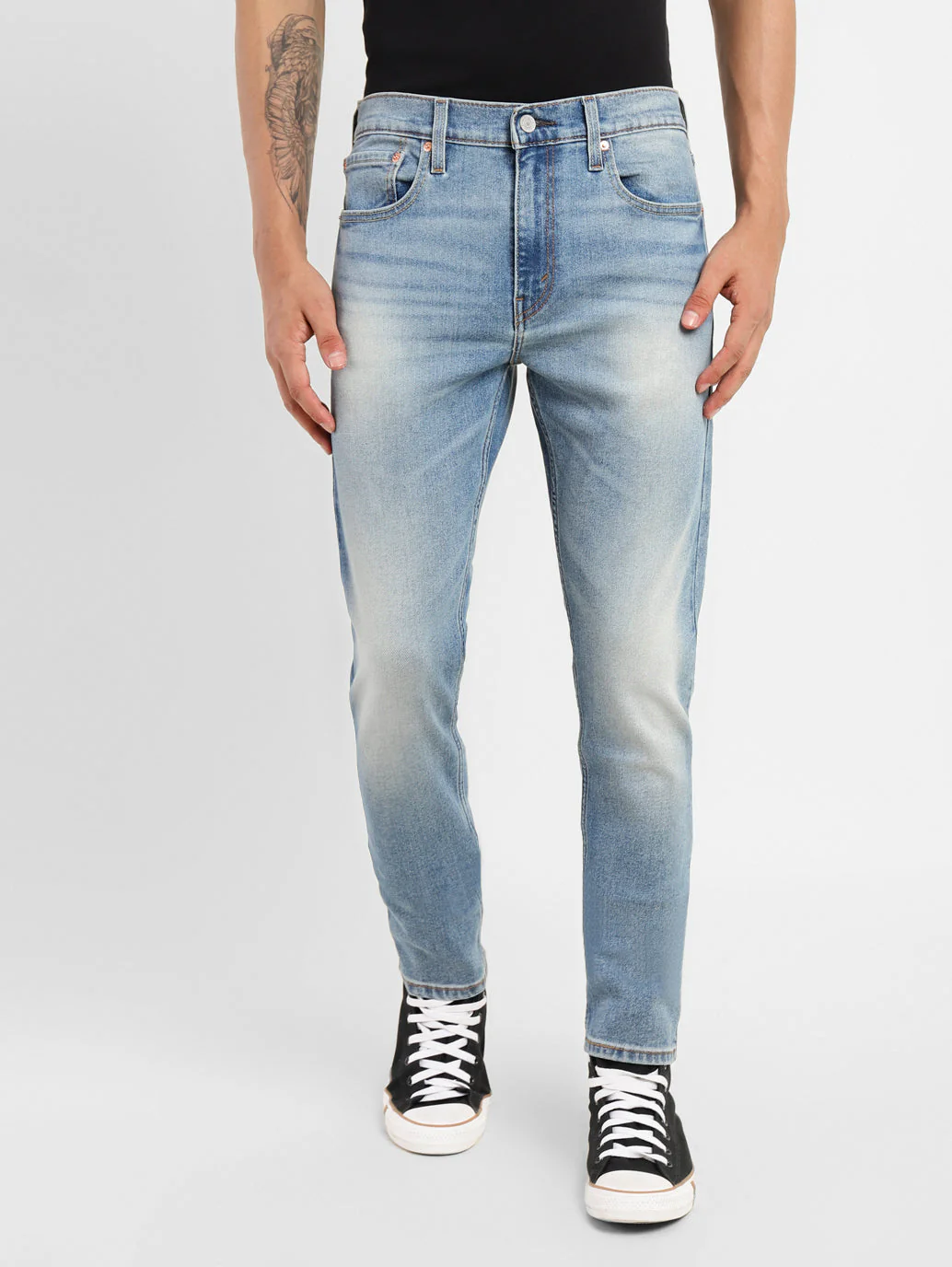 Men's 512 Blue Slim Tapered Fit Mid Rise Jeans - Image 2