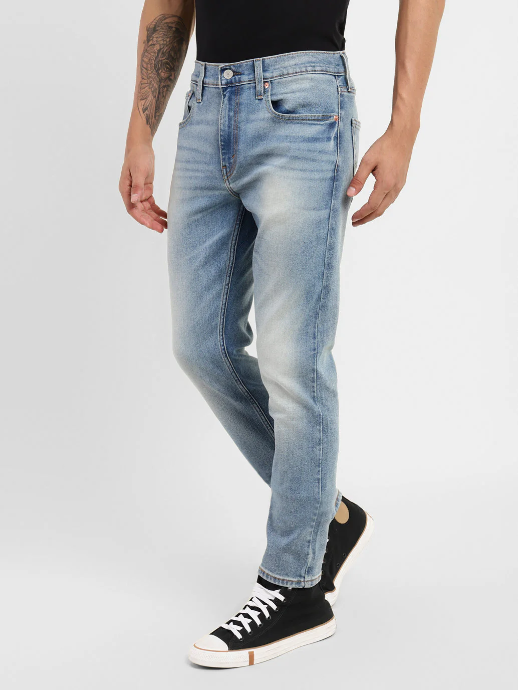 Men's 512 Blue Slim Tapered Fit Mid Rise Jeans - Image 5