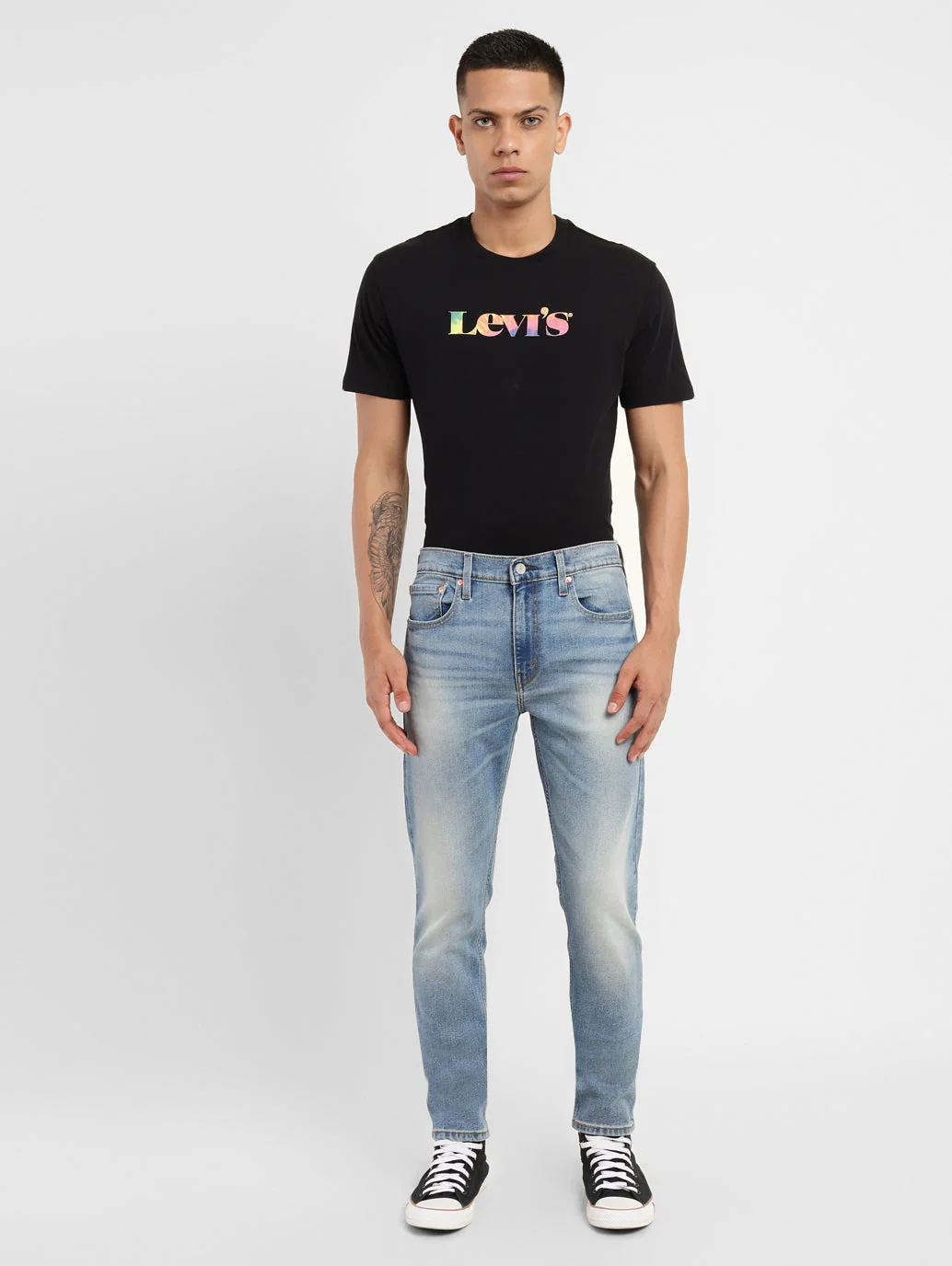 Men's 512 Blue Slim Tapered Fit Mid Rise Jeans - Image 9