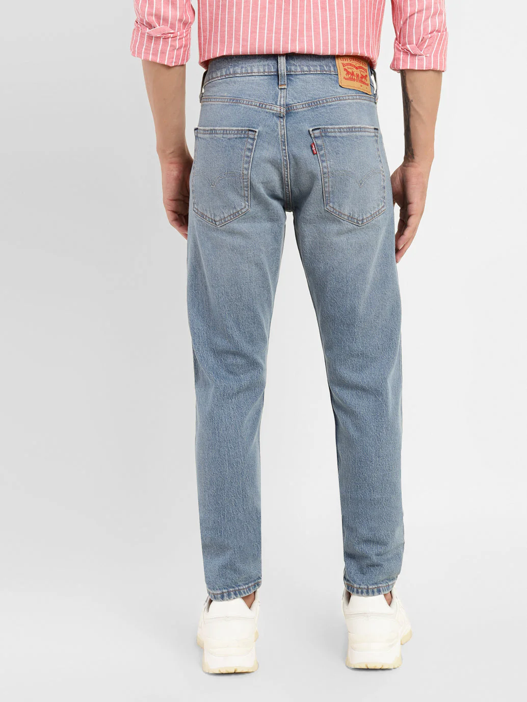 Men's 512 Blue Slim Tapered Fit Mid Rise Jeans - Image 3