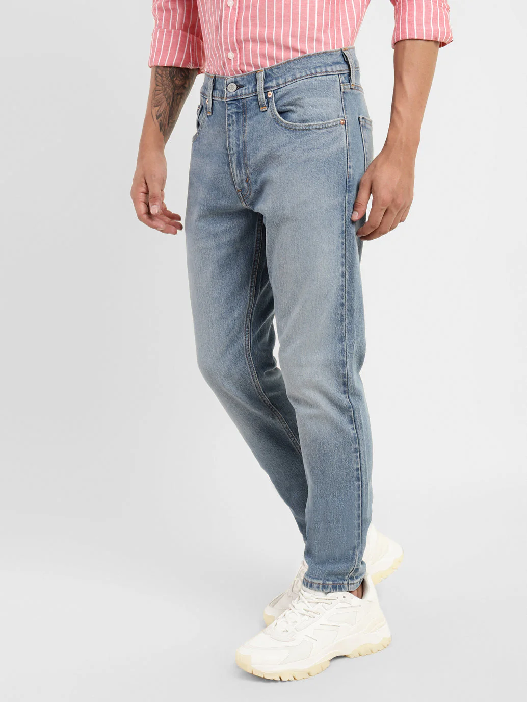 Men's 512 Blue Slim Tapered Fit Mid Rise Jeans - Image 5