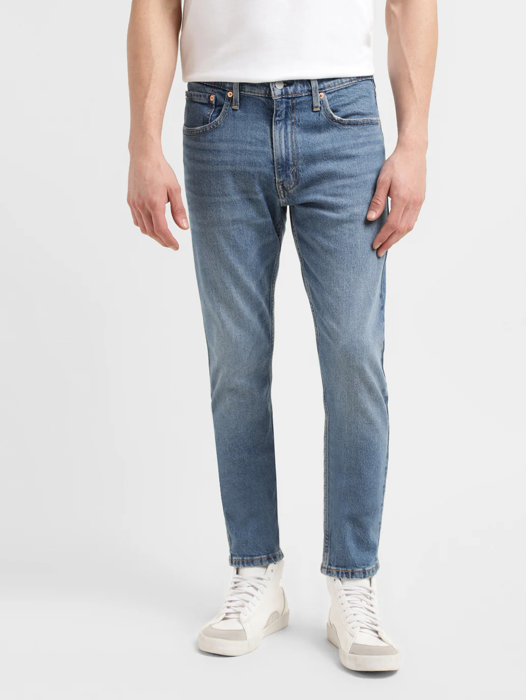 Men's 512 Blue Slim Tapered Fit Mid Rise Jeans