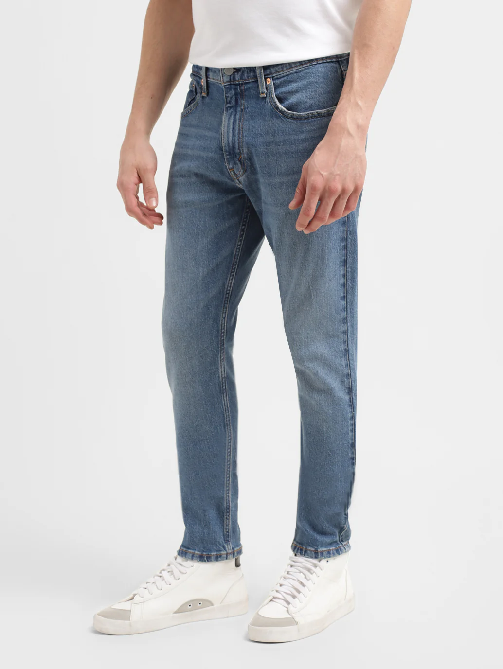 Men's 512 Blue Slim Tapered Fit Mid Rise Jeans - Image 3