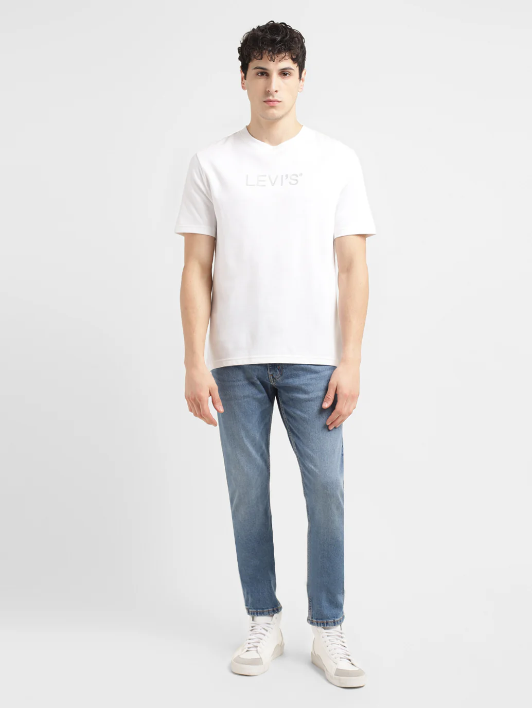 Men's 512 Blue Slim Tapered Fit Mid Rise Jeans - Image 8