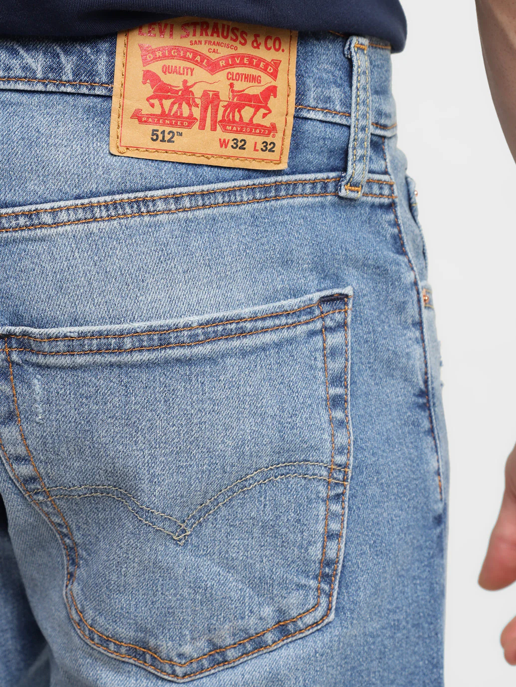 Men's 512 Indigo Slim Tapered Fit Mid Rise Jeans - Image 6