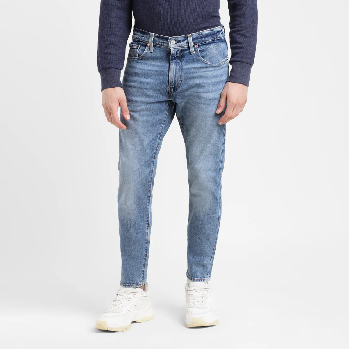 Men's 512 Blue Slim Tapered Fit Mid Rise Jeans - Image 2