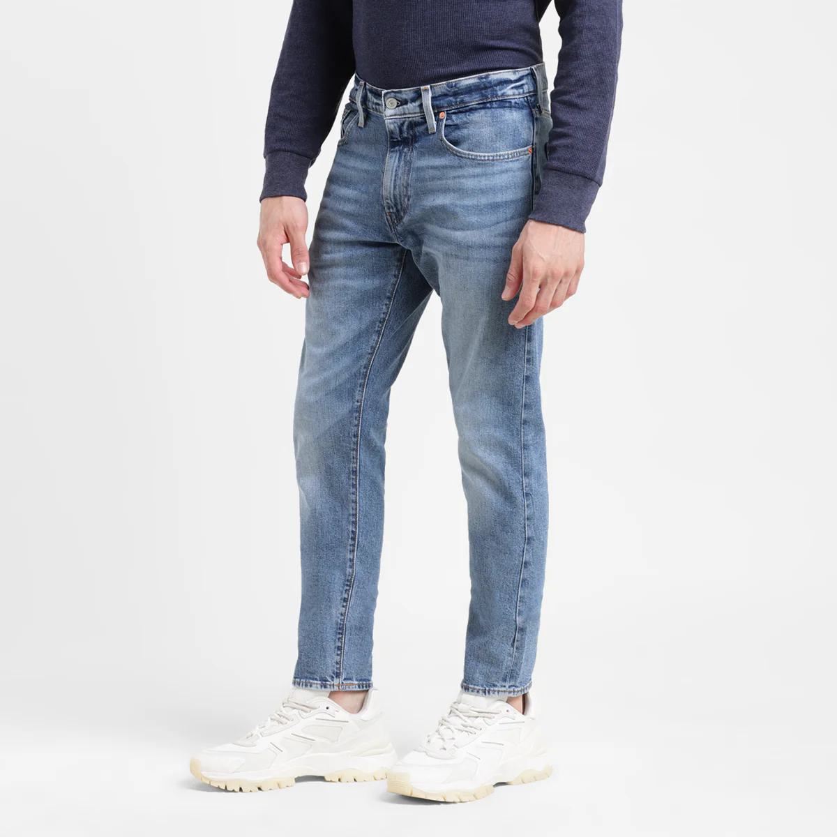 Men's 512 Blue Slim Tapered Fit Mid Rise Jeans - Image 5