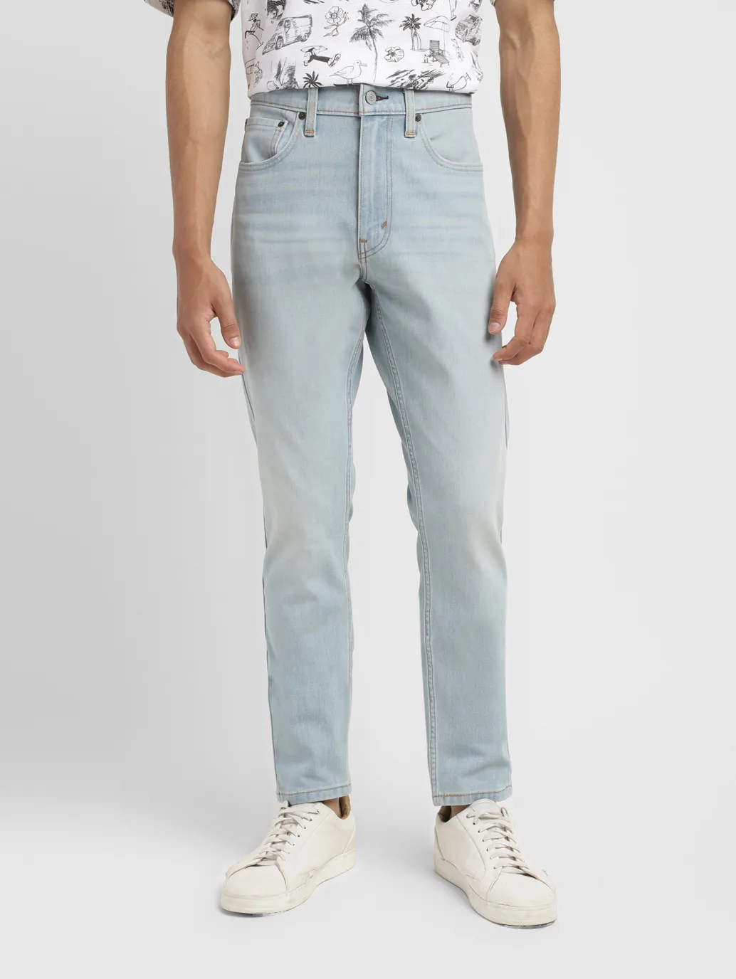 Men's 512 Light Indigo Slim Tapered Fit Mid Rise Jeans - Image 2