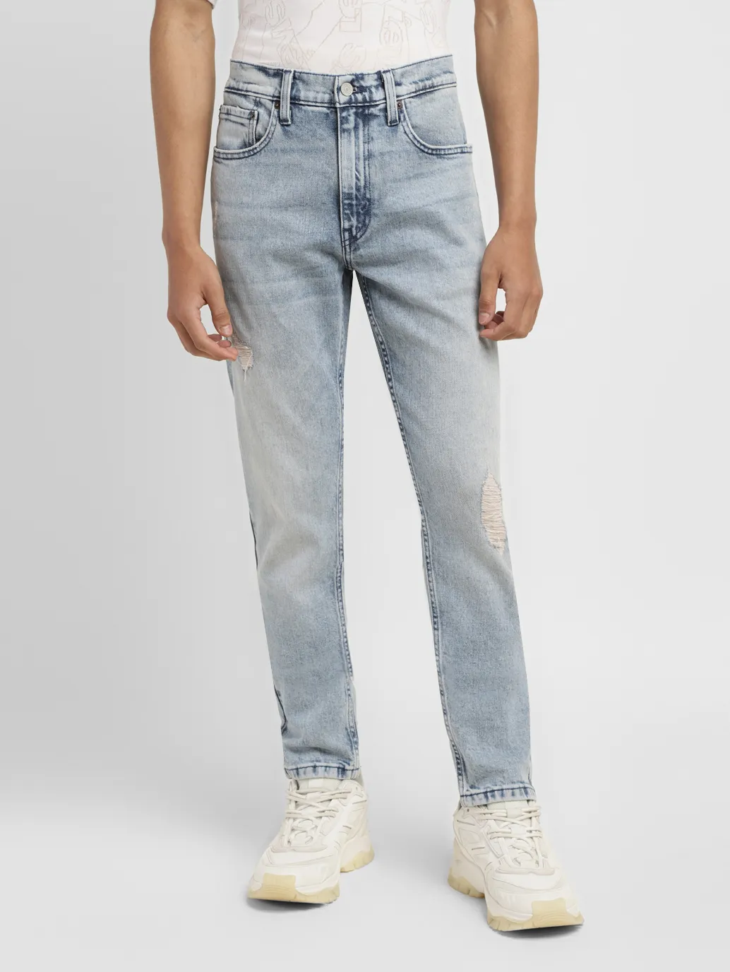 Men's 512 Blue Slim Tapered Fit Mid Rise Jeans - Image 2