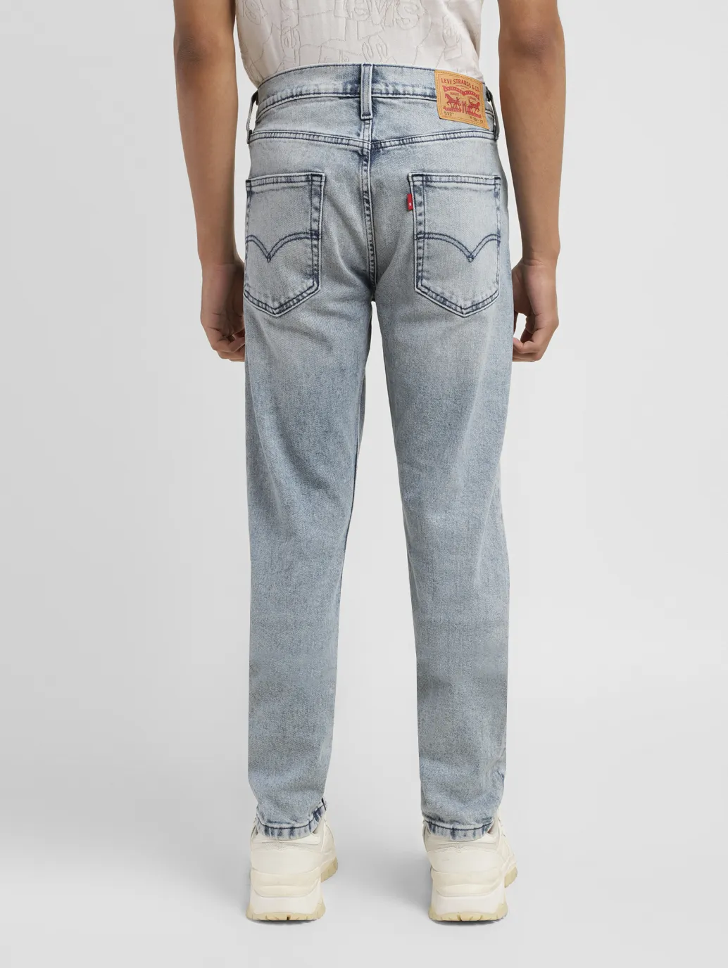 Men's 512 Blue Slim Tapered Fit Mid Rise Jeans - Image 3