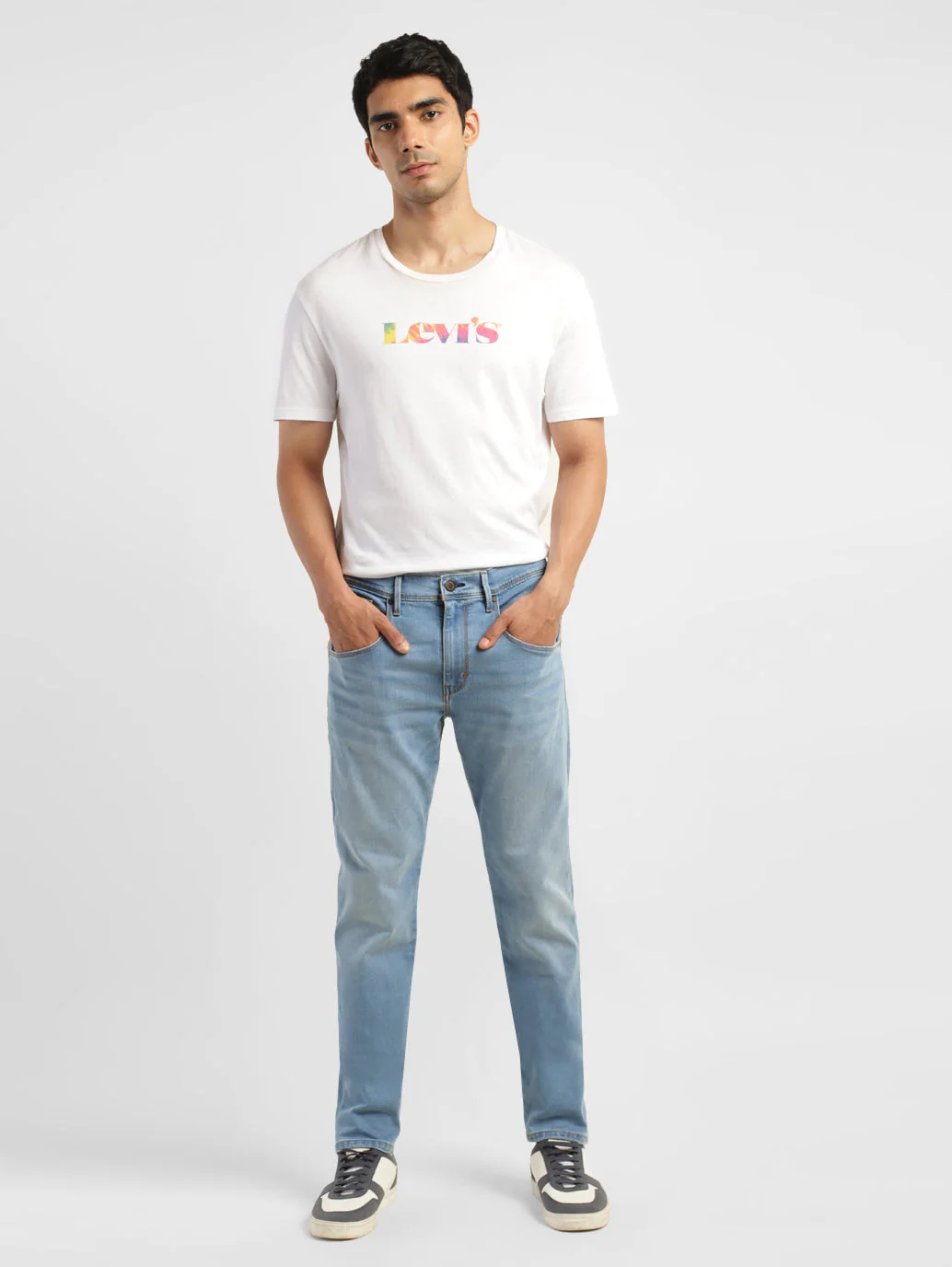 Men's 512 Blue Slim Tapered Fit Mid Rise Jeans - Image 8