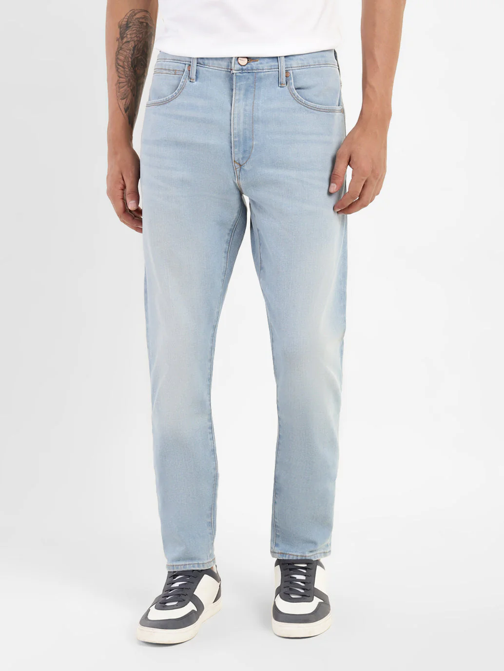 Men's Redloop 512 Blue Slim Tapered Fit Mid Rise Jeans