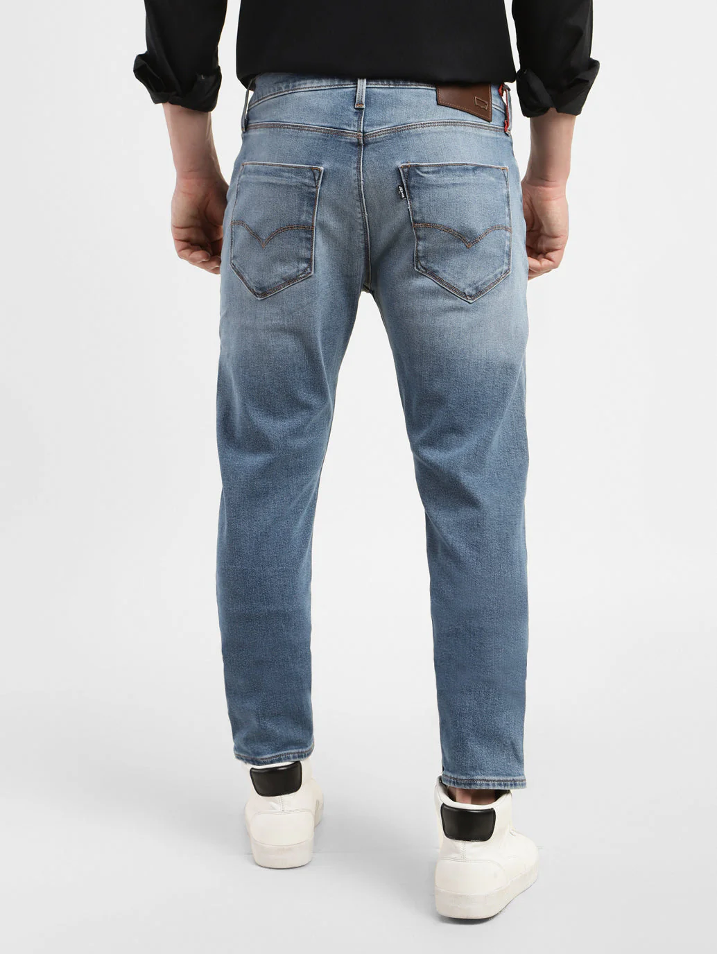 Men's Redloop 512 Blue Slim Tapered Fit Mid Rise Jeans - Image 3