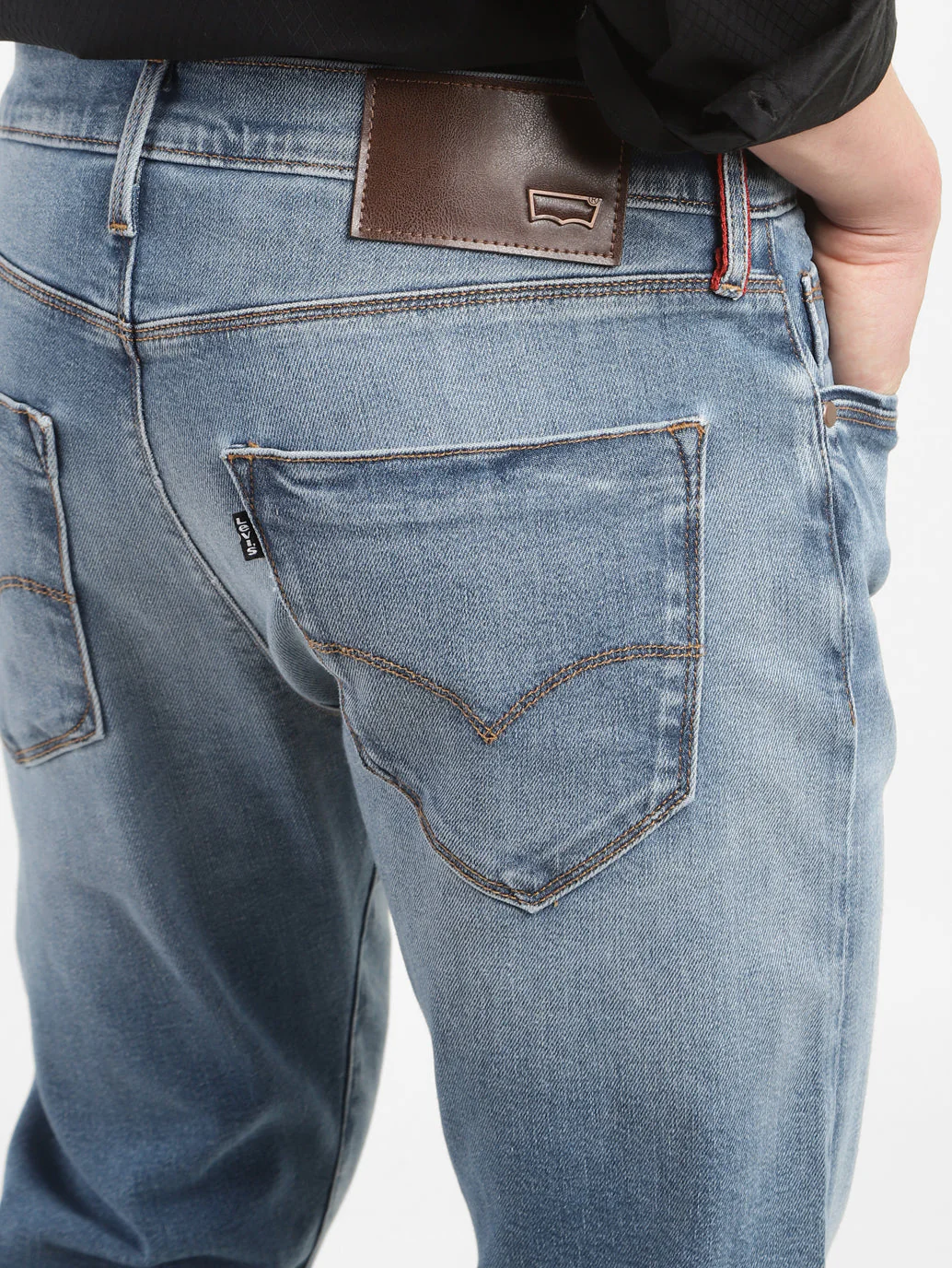 Men's Redloop 512 Blue Slim Tapered Fit Mid Rise Jeans - Image 7