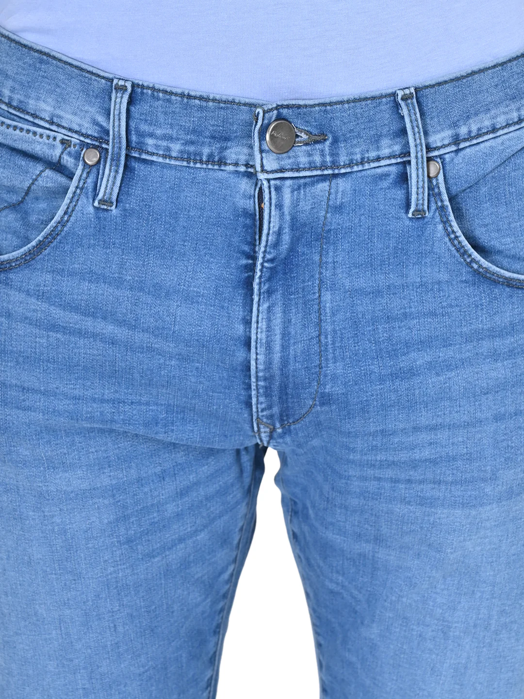 Men's Redloop 512 Blue Slim Tapered Fit Mid Rise Jeans - Image 5