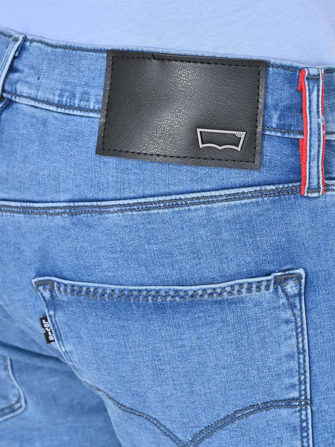 Men's Redloop 512 Blue Slim Tapered Fit Mid Rise Jeans - Image 7