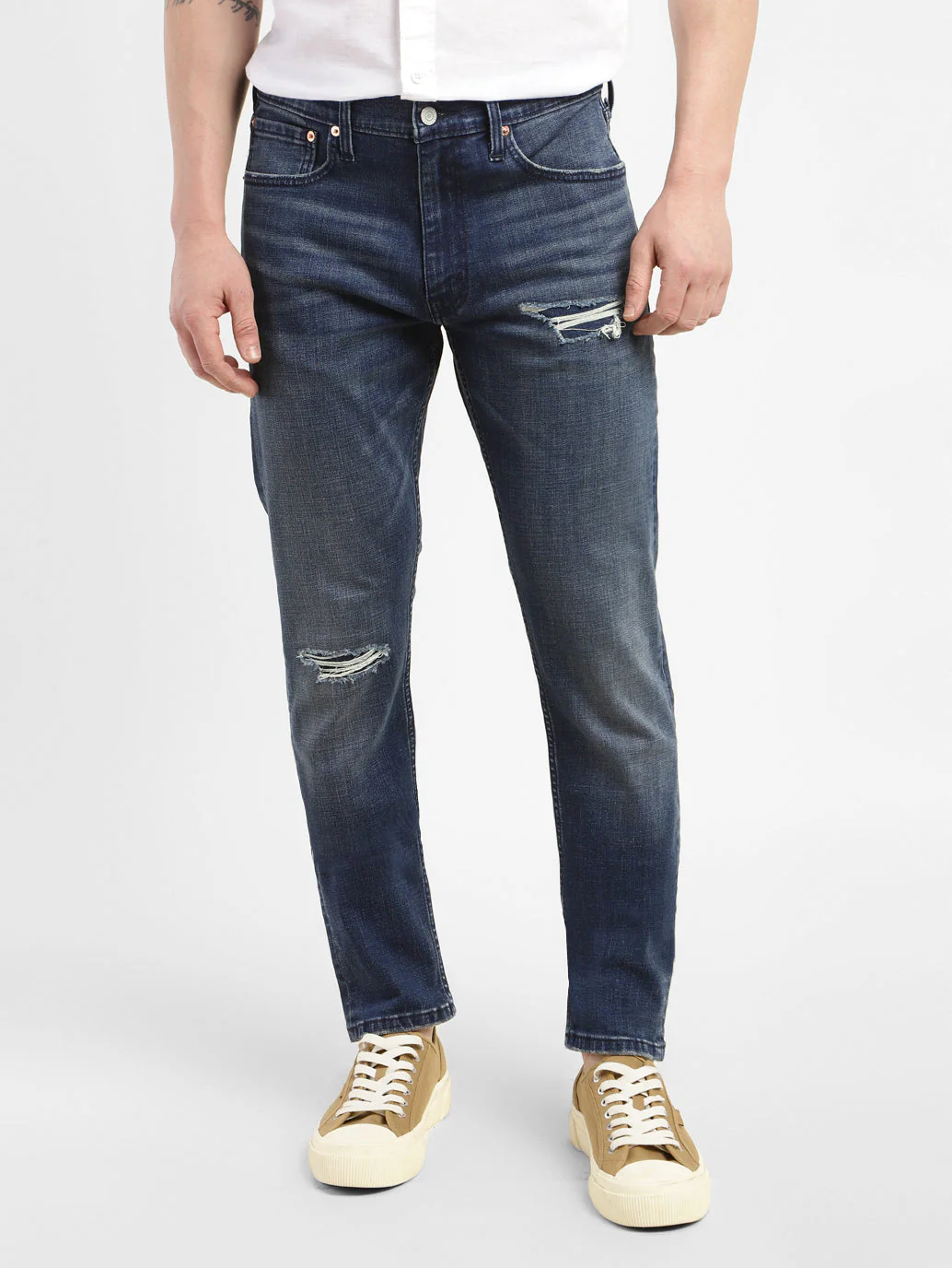 Men's 512 Blue Slim Tapered Fit Mid Rise Jeans