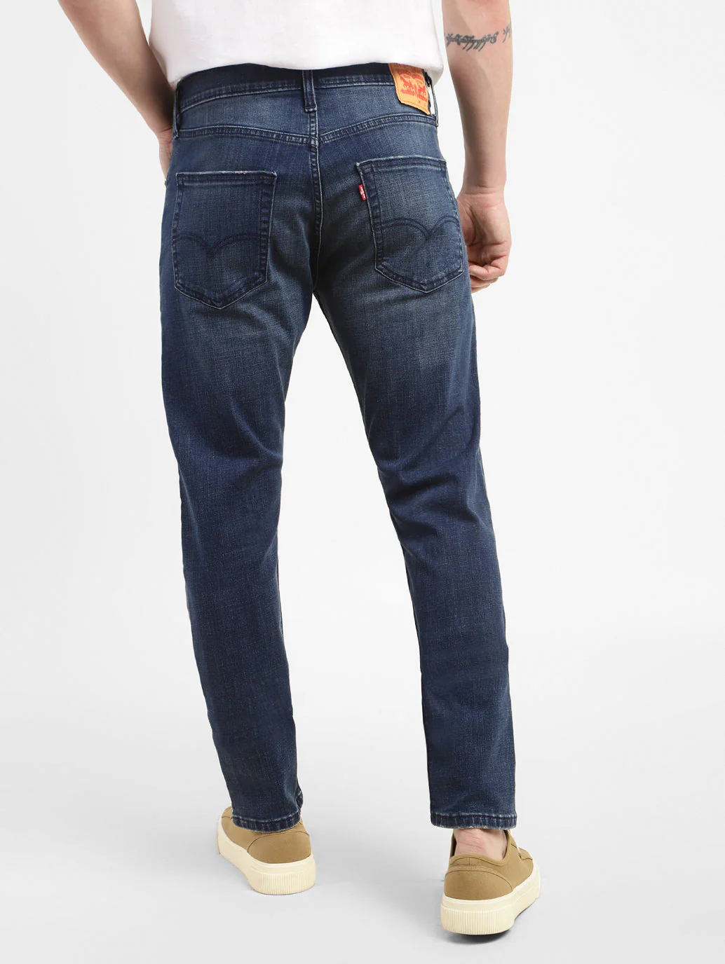 Men's 512 Blue Slim Tapered Fit Mid Rise Jeans - Image 3