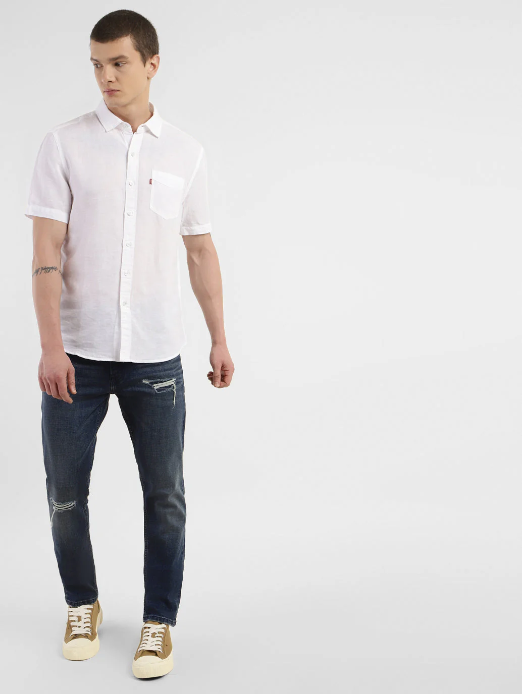 Men's 512 Blue Slim Tapered Fit Mid Rise Jeans - Image 8