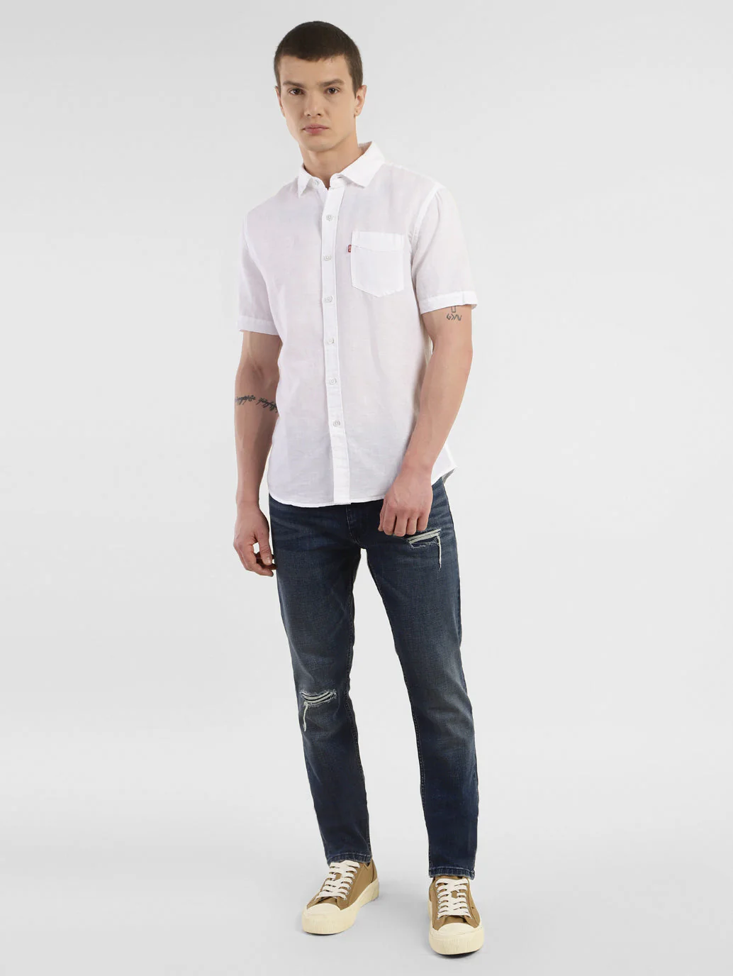 Men's 512 Blue Slim Tapered Fit Mid Rise Jeans - Image 9