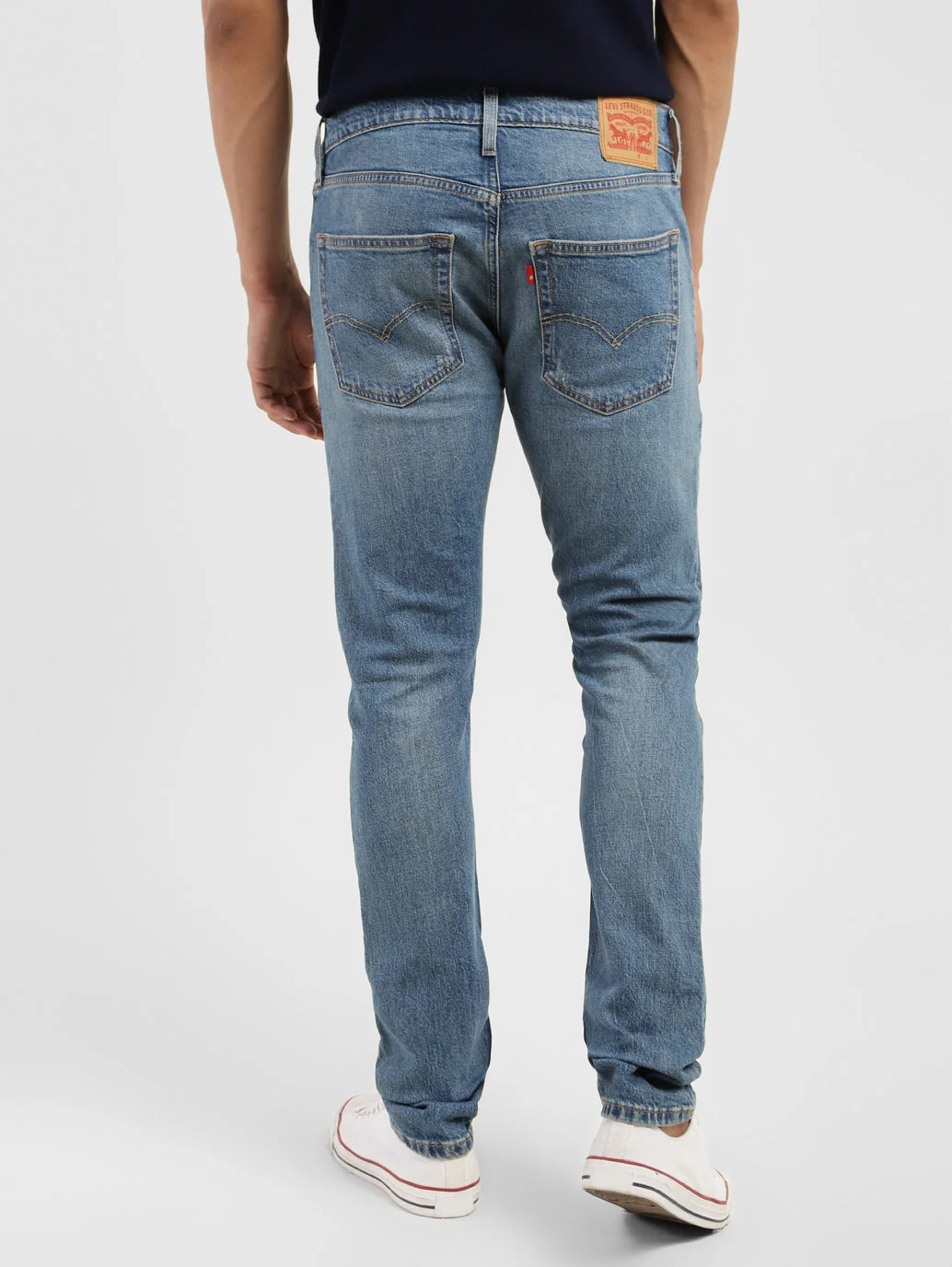 Men's 512 Blue Slim Tapered Fit Mid Rise Jeans - Image 3