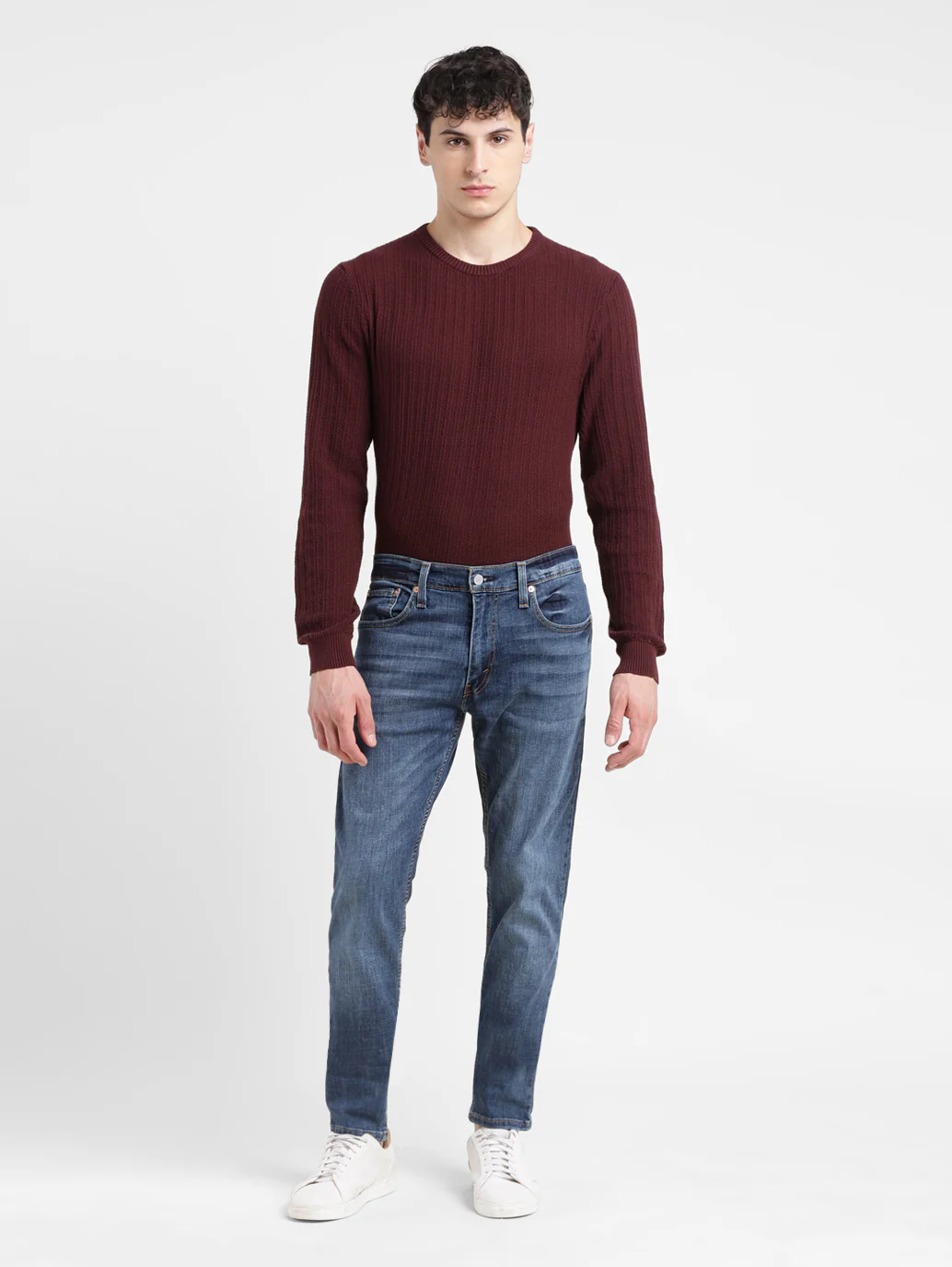 Men's 512 Blue Slim Tapered Fit Mid Rise Jeans - Image 14