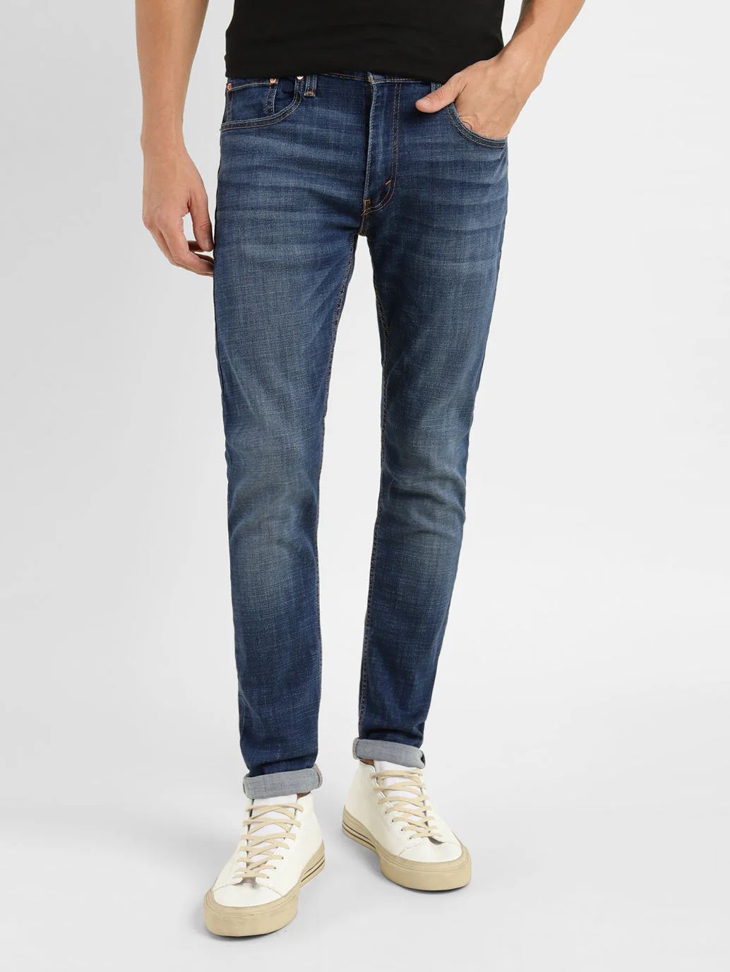 Men's 512 Blue Slim Tapered Fit Mid Rise Jeans - Image 5