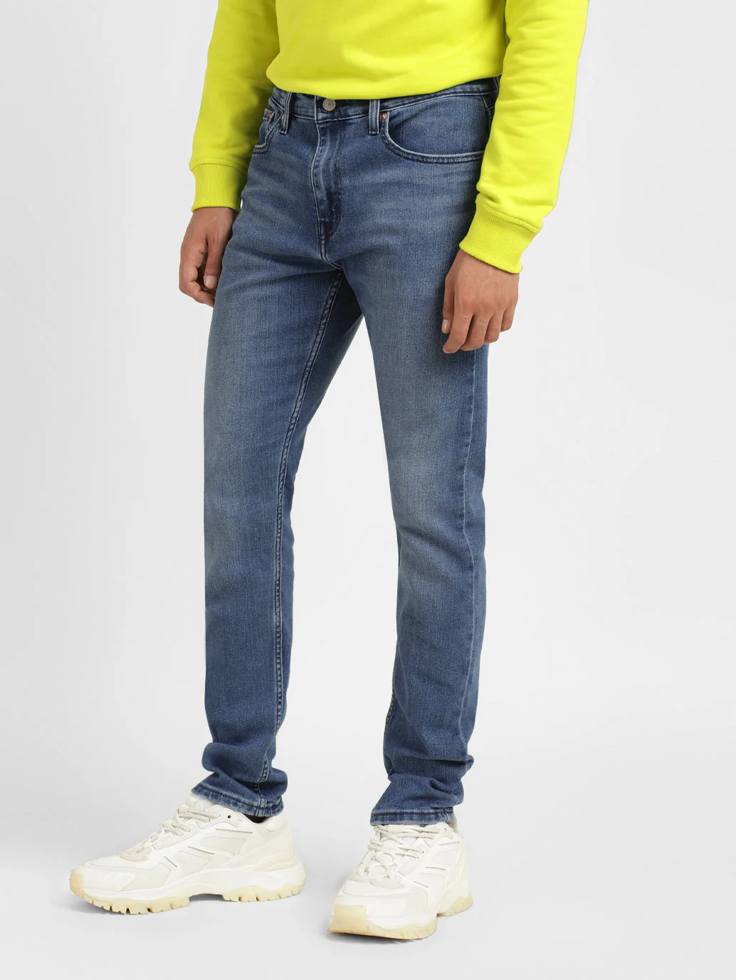 Men's 512 Blue Slim Tapered Fit Mid Rise Jeans - Image 5