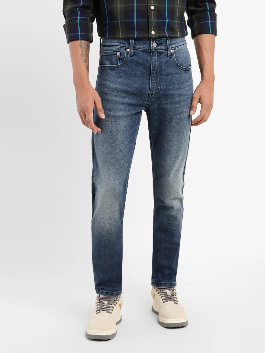 Men's 512 Blue Slim Tapered Fit Mid Rise Jeans