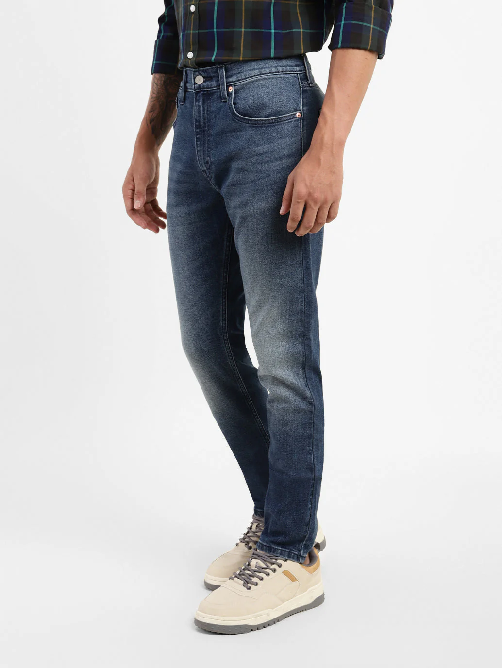Men's 512 Blue Slim Tapered Fit Mid Rise Jeans - Image 5