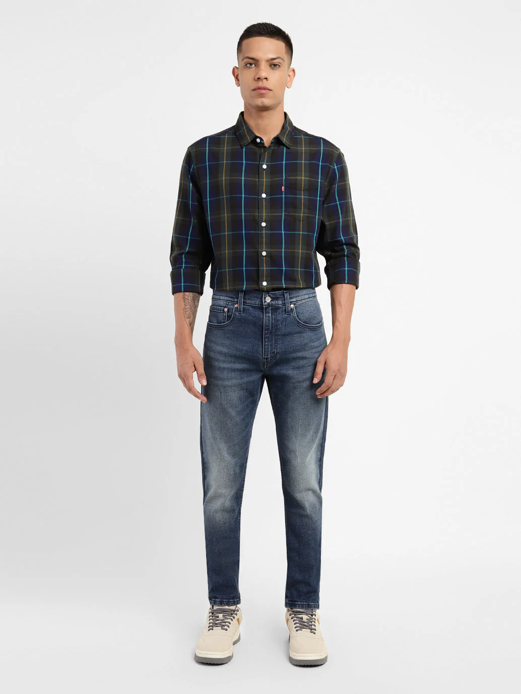 Men's 512 Blue Slim Tapered Fit Mid Rise Jeans - Image 8