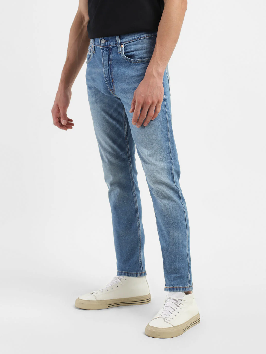 Men's 512 Blue Slim Tapered Fit Mid Rise Jeans - Image 5