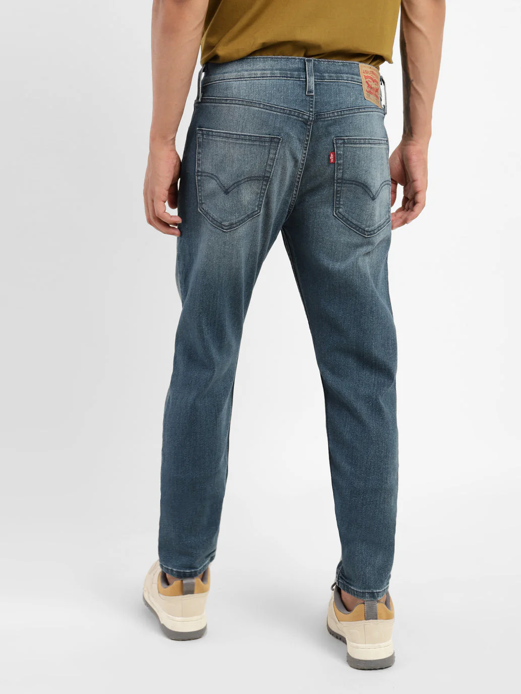 Men's 512 Blue Slim Tapered Fit Mid Rise Jeans - Image 3