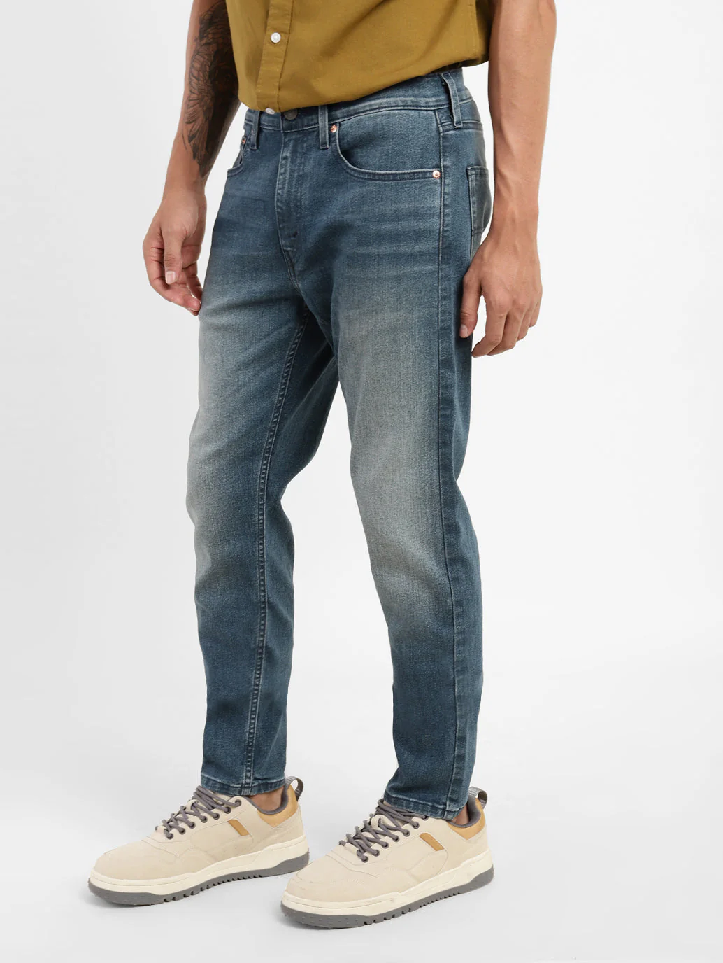 Men's 512 Blue Slim Tapered Fit Mid Rise Jeans - Image 5