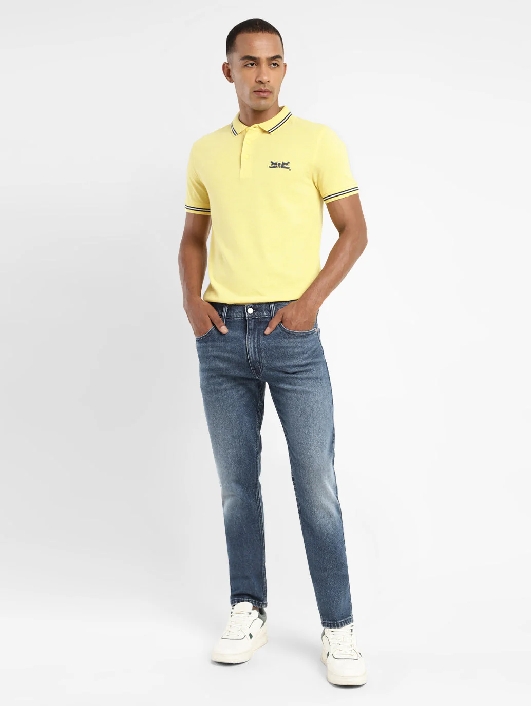 Men's 512 Blue Slim Tapered Fit Mid Rise Jeans - Image 2